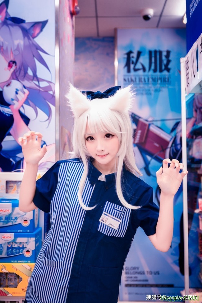 cos：碧蓝航线夕立cos正片@紫氯氯