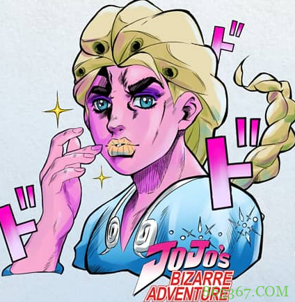 画师尝试用不同画风画艾莎女王，别的都还行，JOJO风不是这样的吧