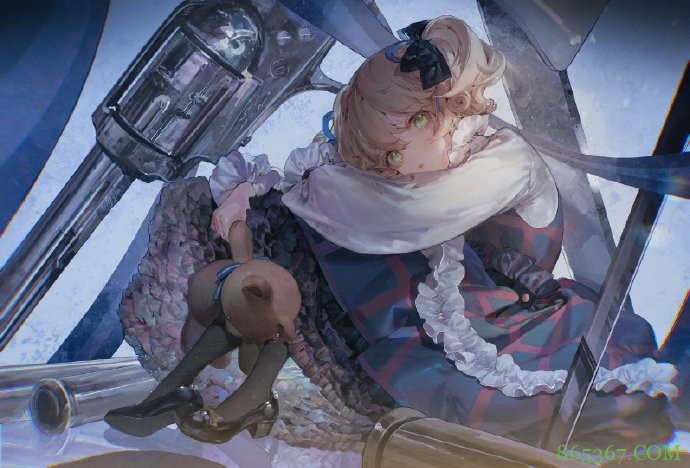 画师笔下的短发双马尾妹子太可爱了，先收藏一波