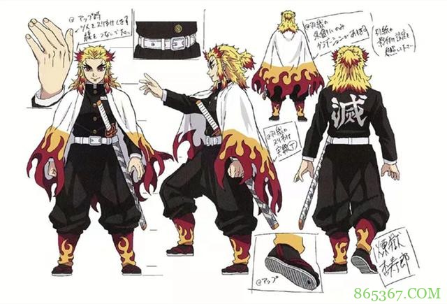 网友分享鬼灭之刃设计稿,换个角度看主角,女装无惨看着有点美