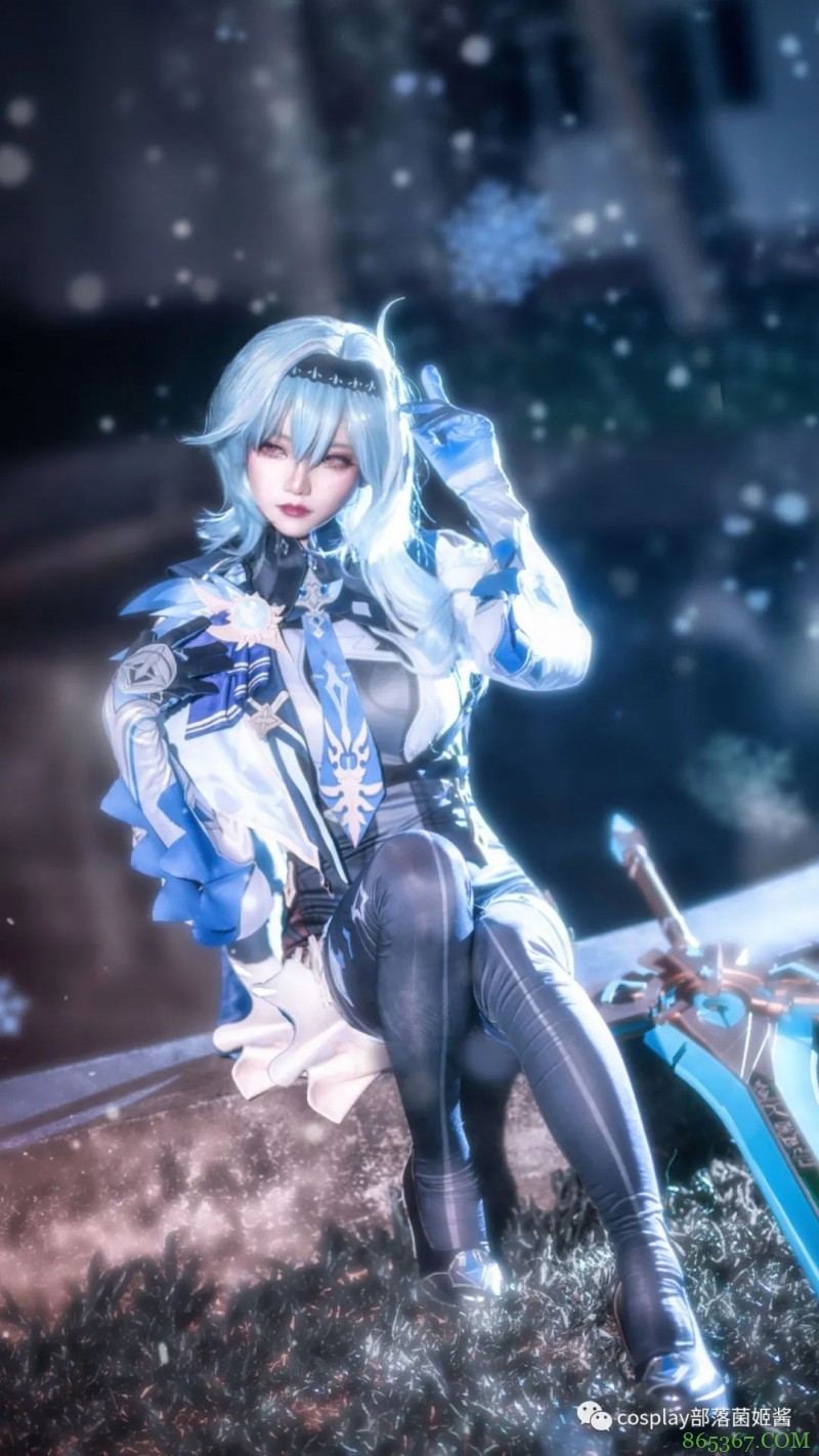 cos：原神浪花骑士优菈cos正片@柚柚子