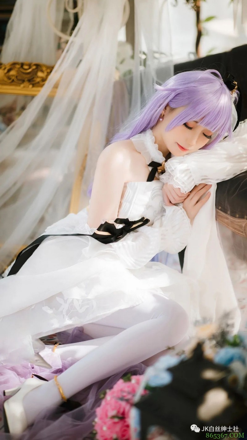 cos：二次元cos大赏独角兽梦想的纯白誓约cos正片@焖焖碳