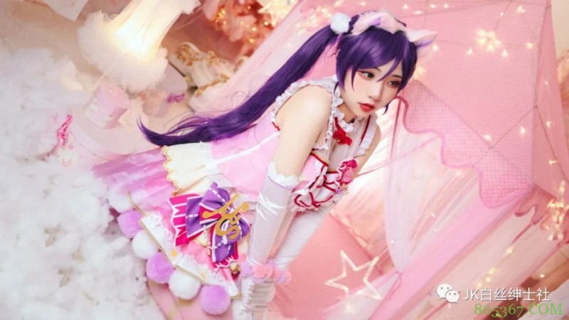 cos:群星闪耀梦想应援东条希cos正片@桃之啾啾