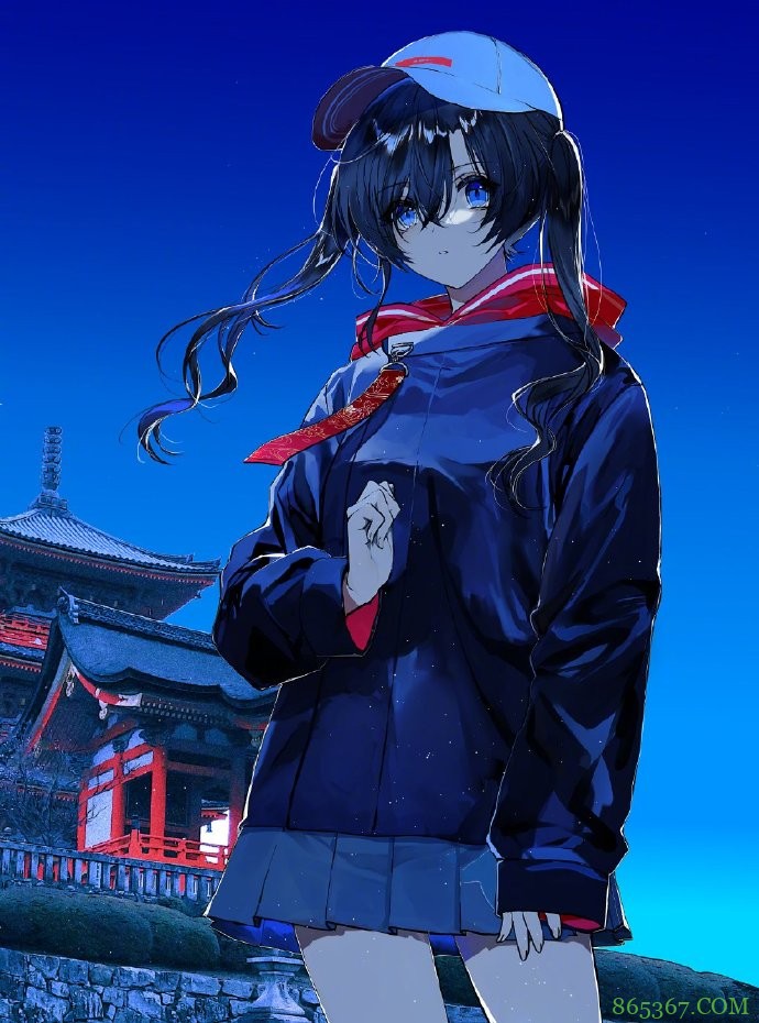 画师大佬喜欢画蓝色系的同人图，看完这些妹子感觉内心都平静了