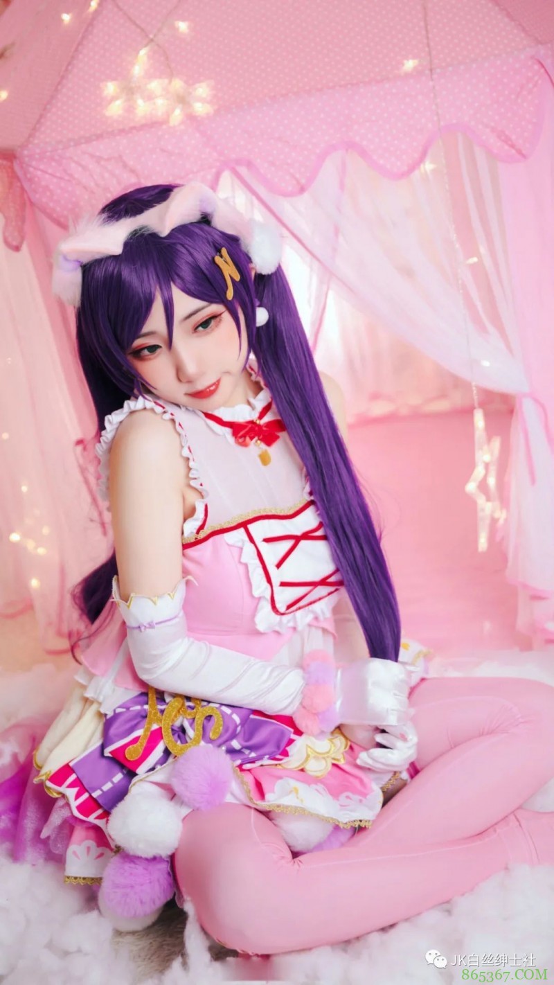 cos:群星闪耀梦想应援东条希cos正片@桃之啾啾