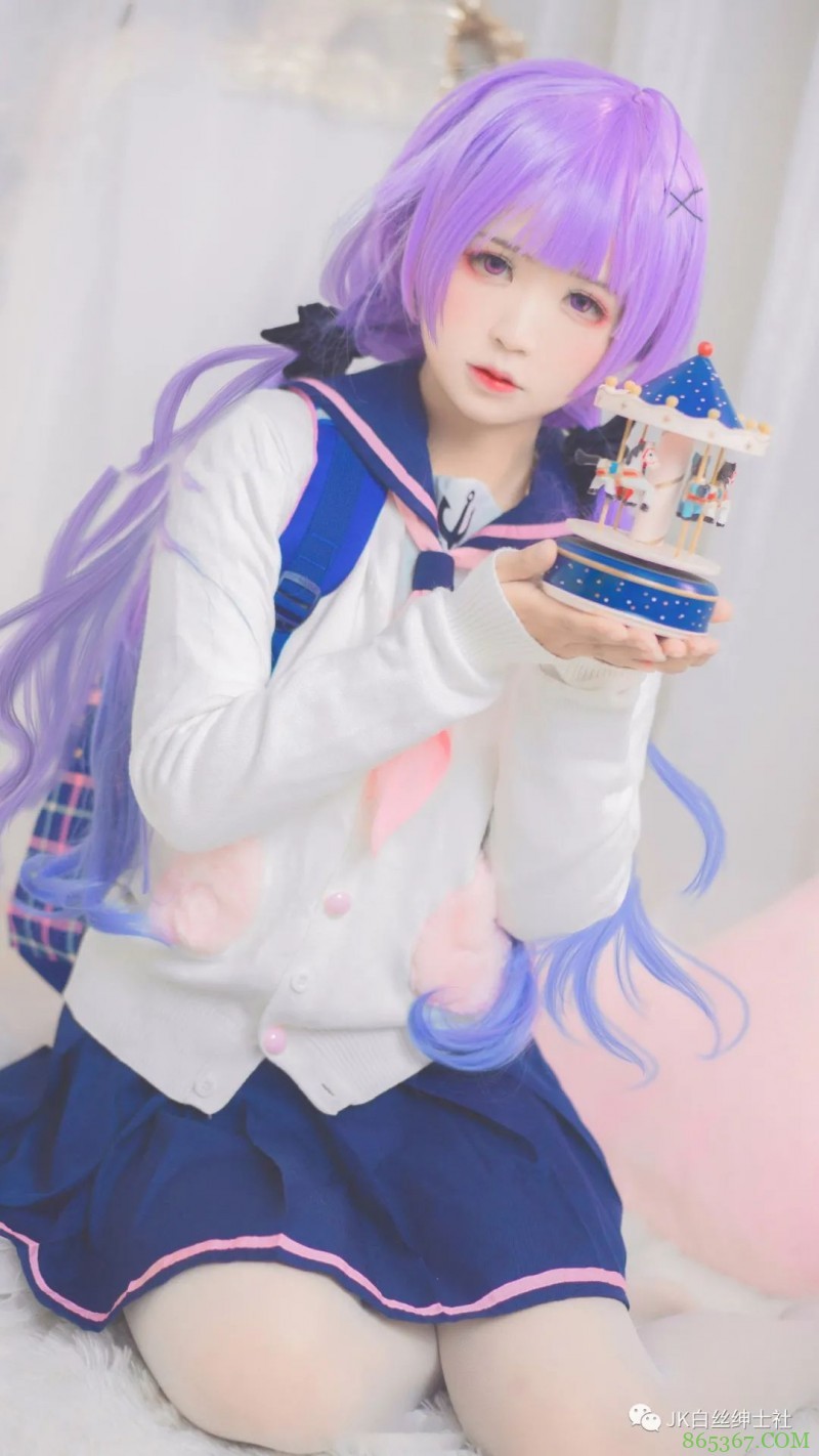 cos：碧蓝航线纯白独角兽cos正片@夏木木