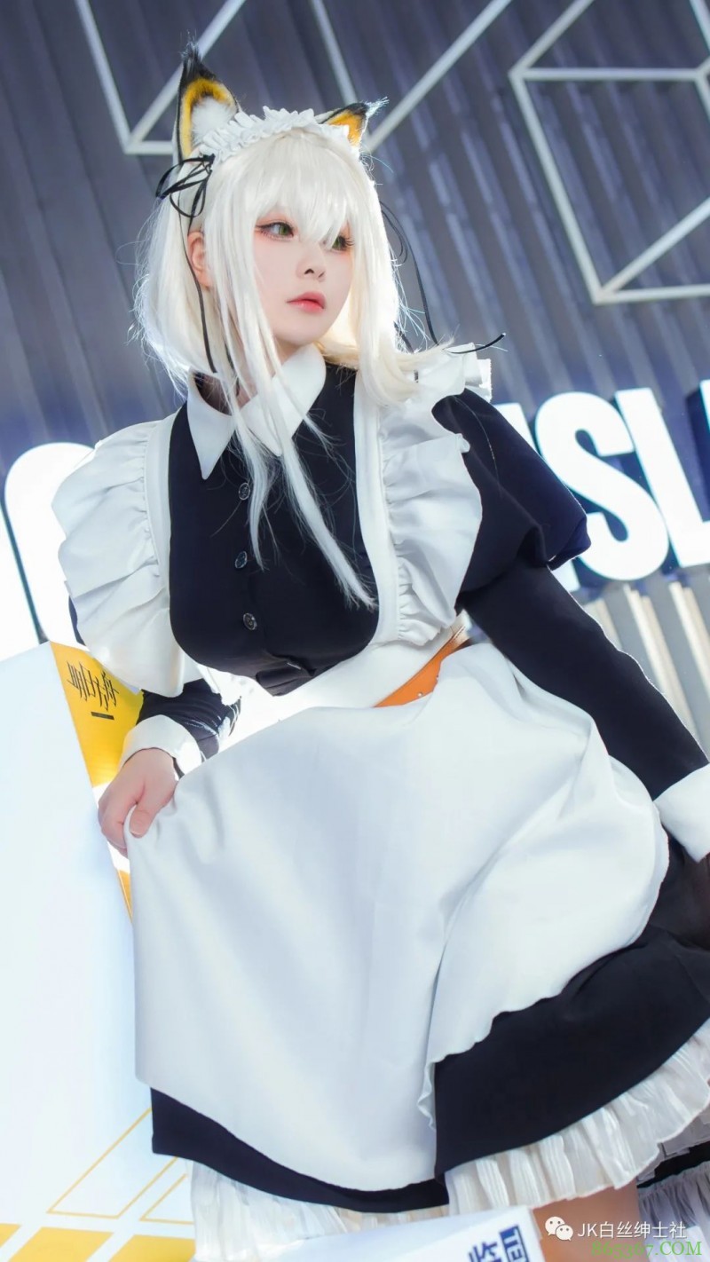 cos:明日方舟cp28凯尔希女仆cos正片@百合欧皇子