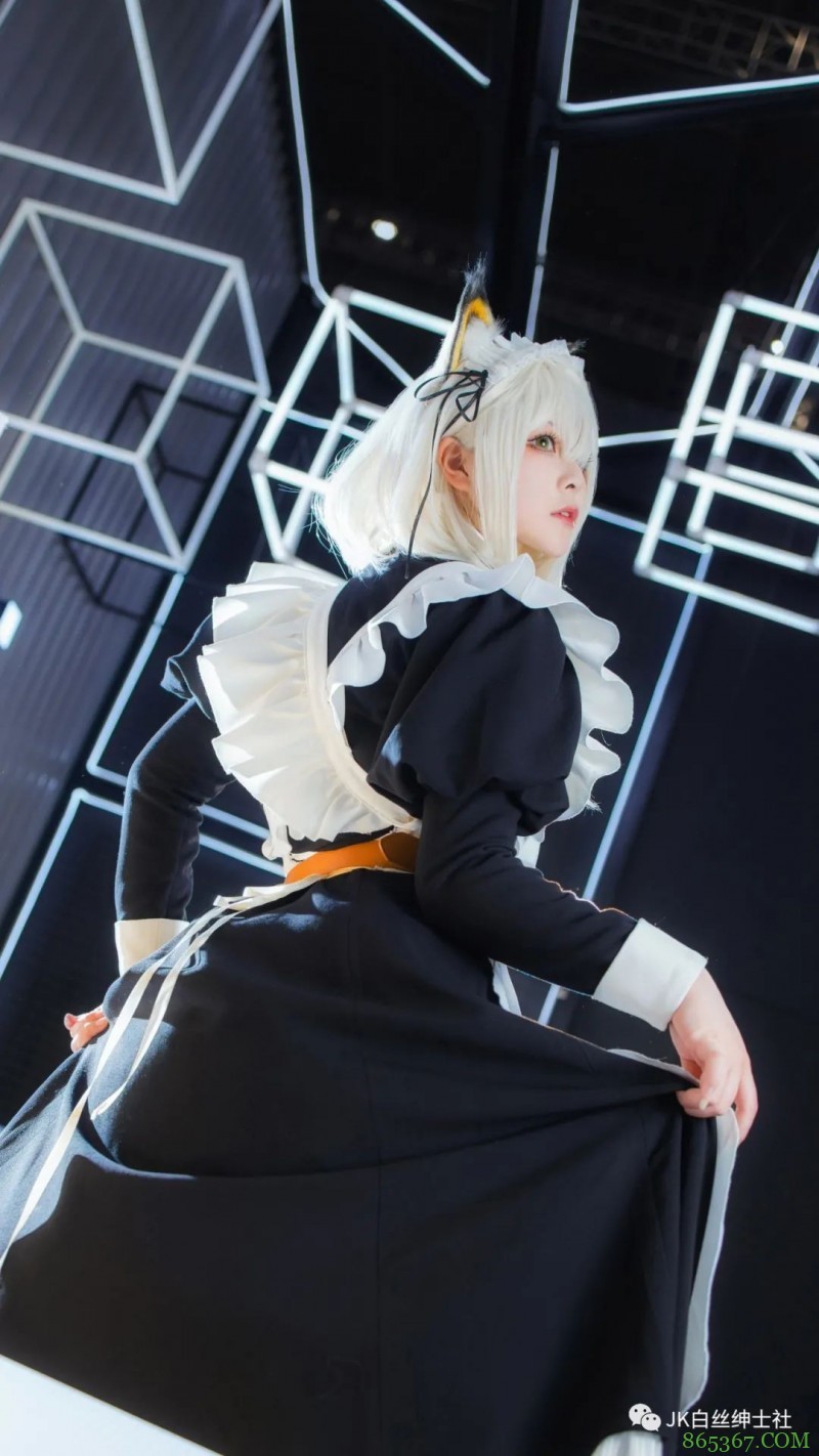 cos:明日方舟cp28凯尔希女仆cos正片@百合欧皇子