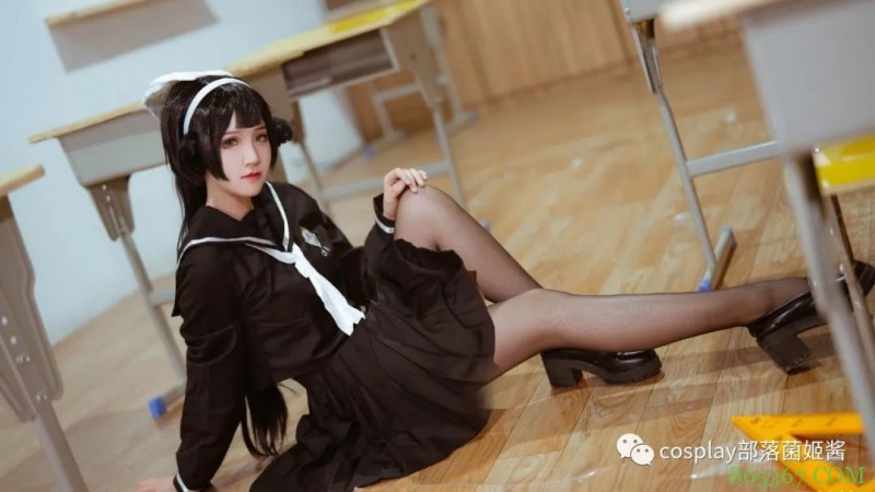 cos：碧蓝航线校园高雄獒cos正片@夏柠柠