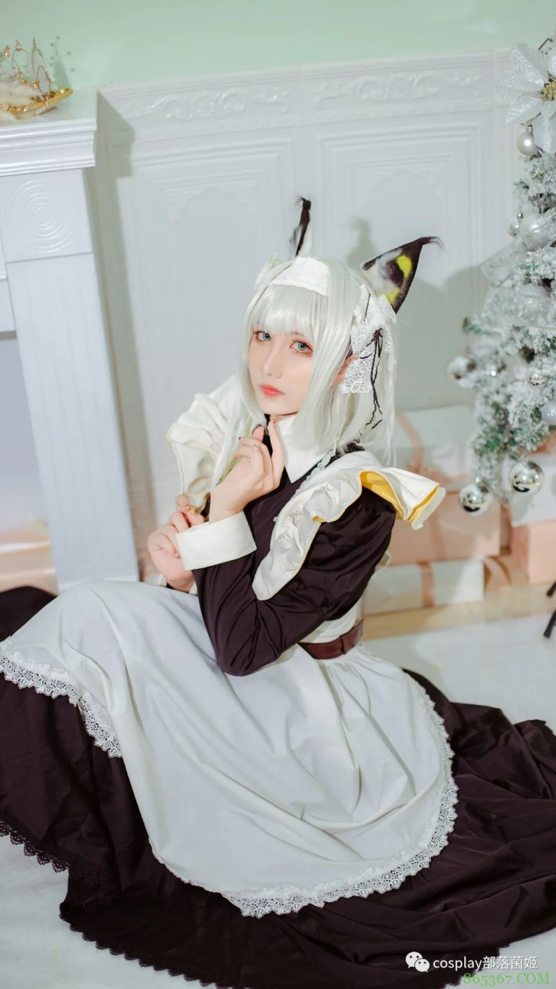 cos：明日方舟女仆凯尔希cos正片@九曲