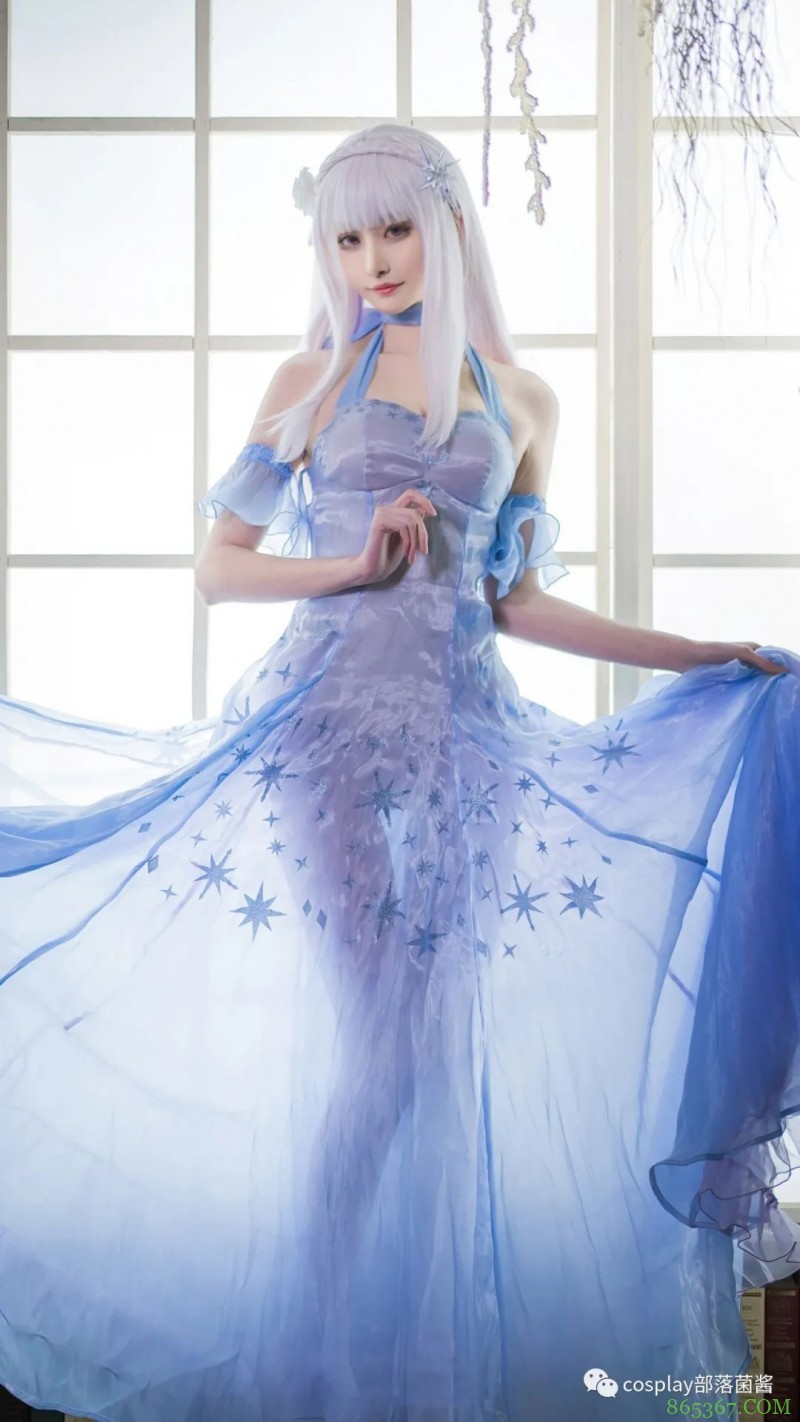 cos：艾米莉亚水晶礼服cos正片@沧霁桔梗