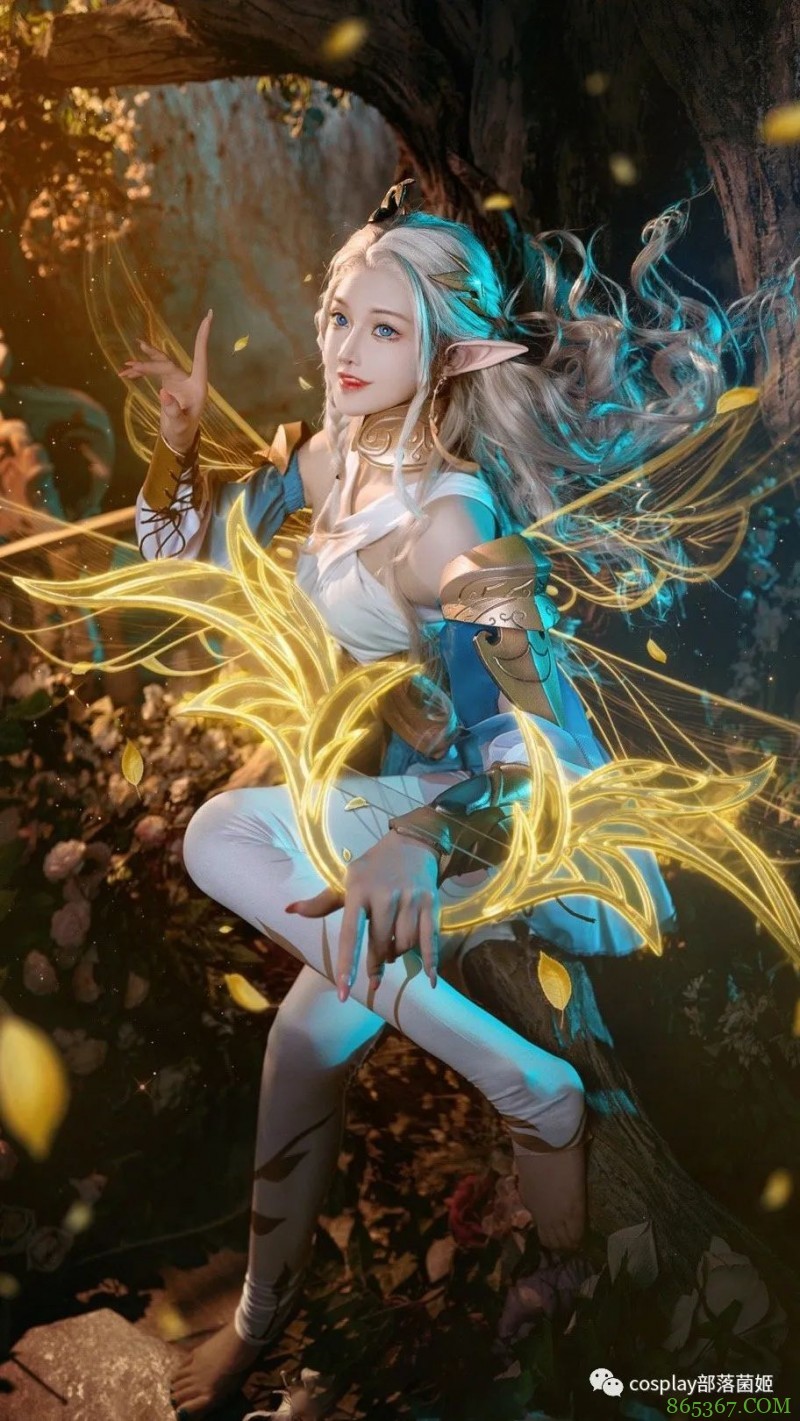 cos:王者荣耀腿子精灵艾琳cos正片@露兒大魔王,抱回家