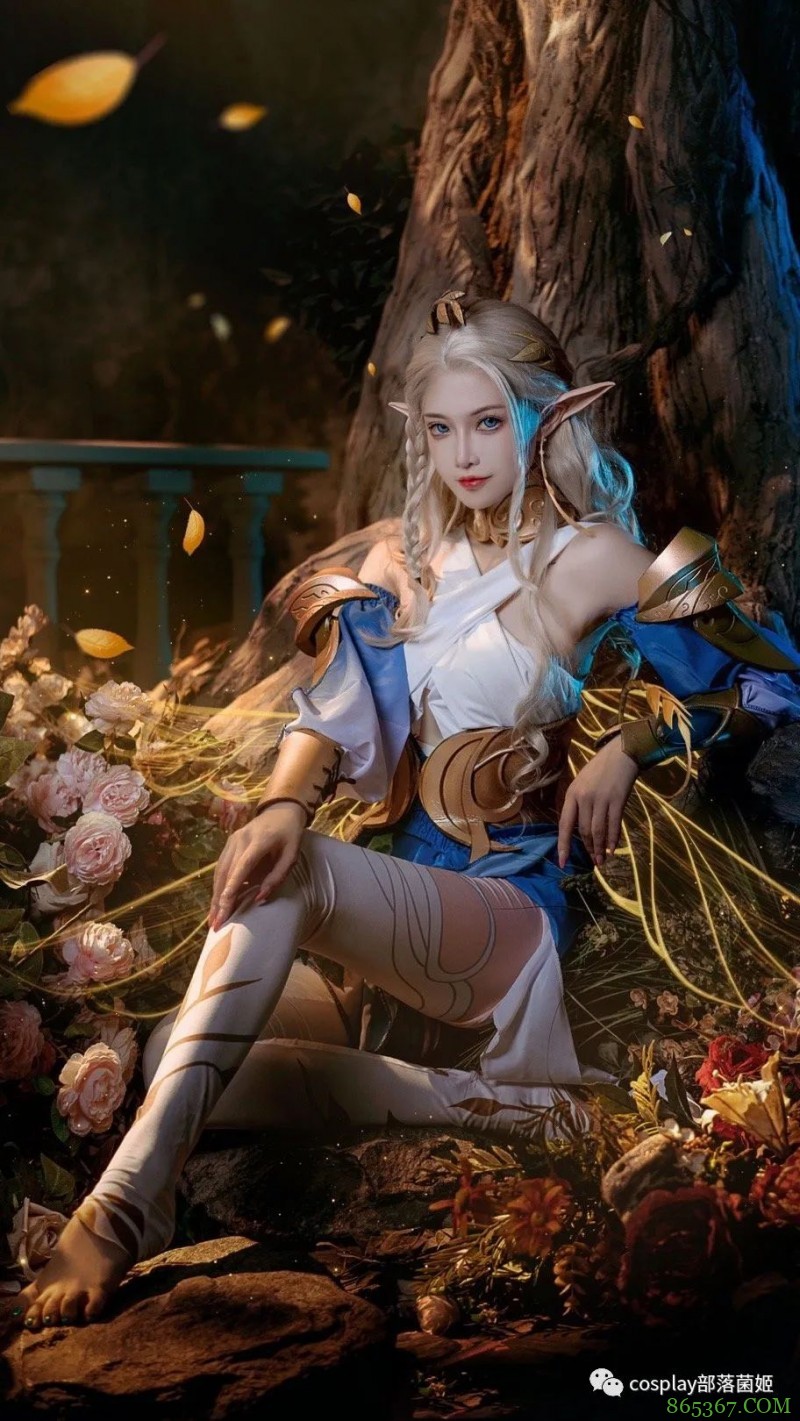 cos:王者荣耀腿子精灵艾琳cos正片@露兒大魔王,抱回家