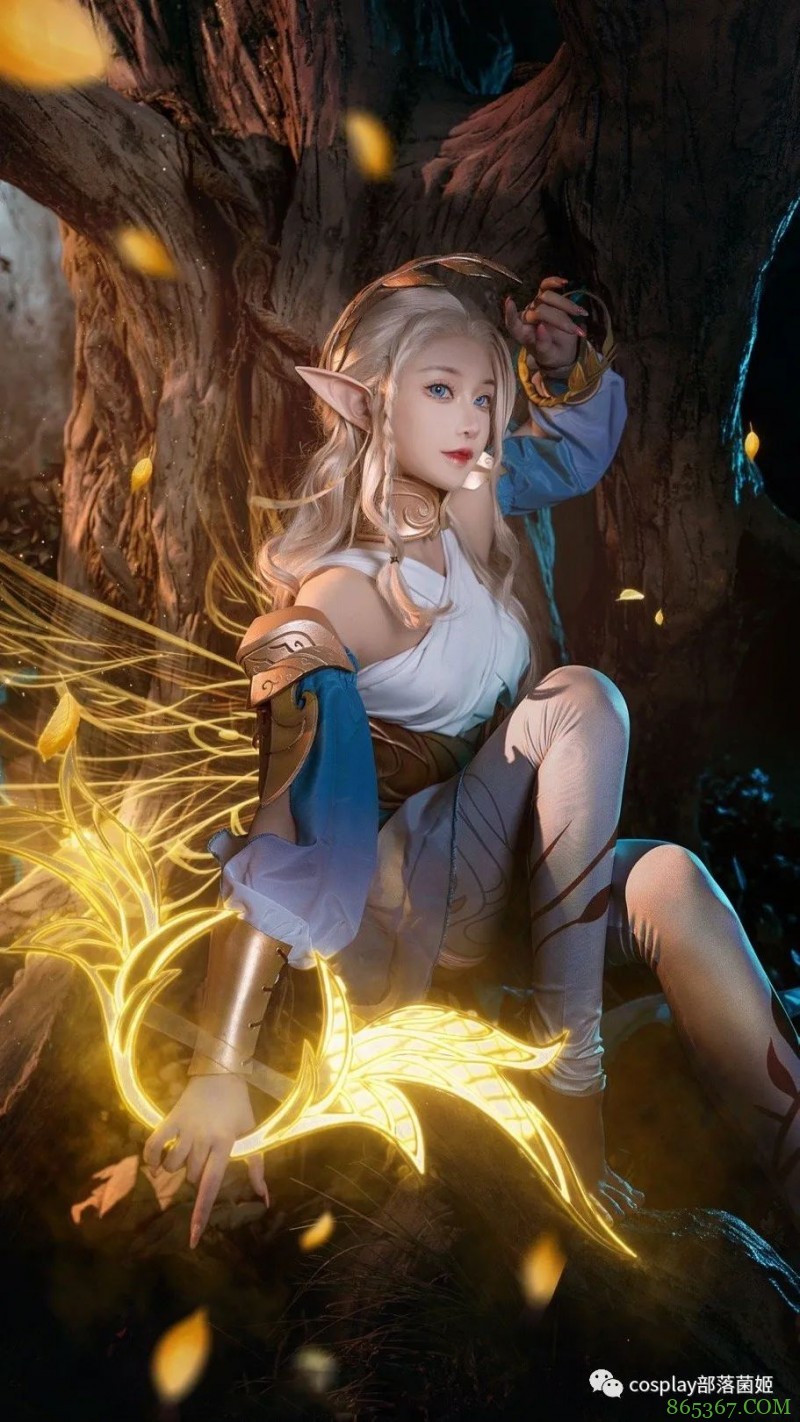 cos:王者荣耀腿子精灵艾琳cos正片@露兒大魔王,抱回家