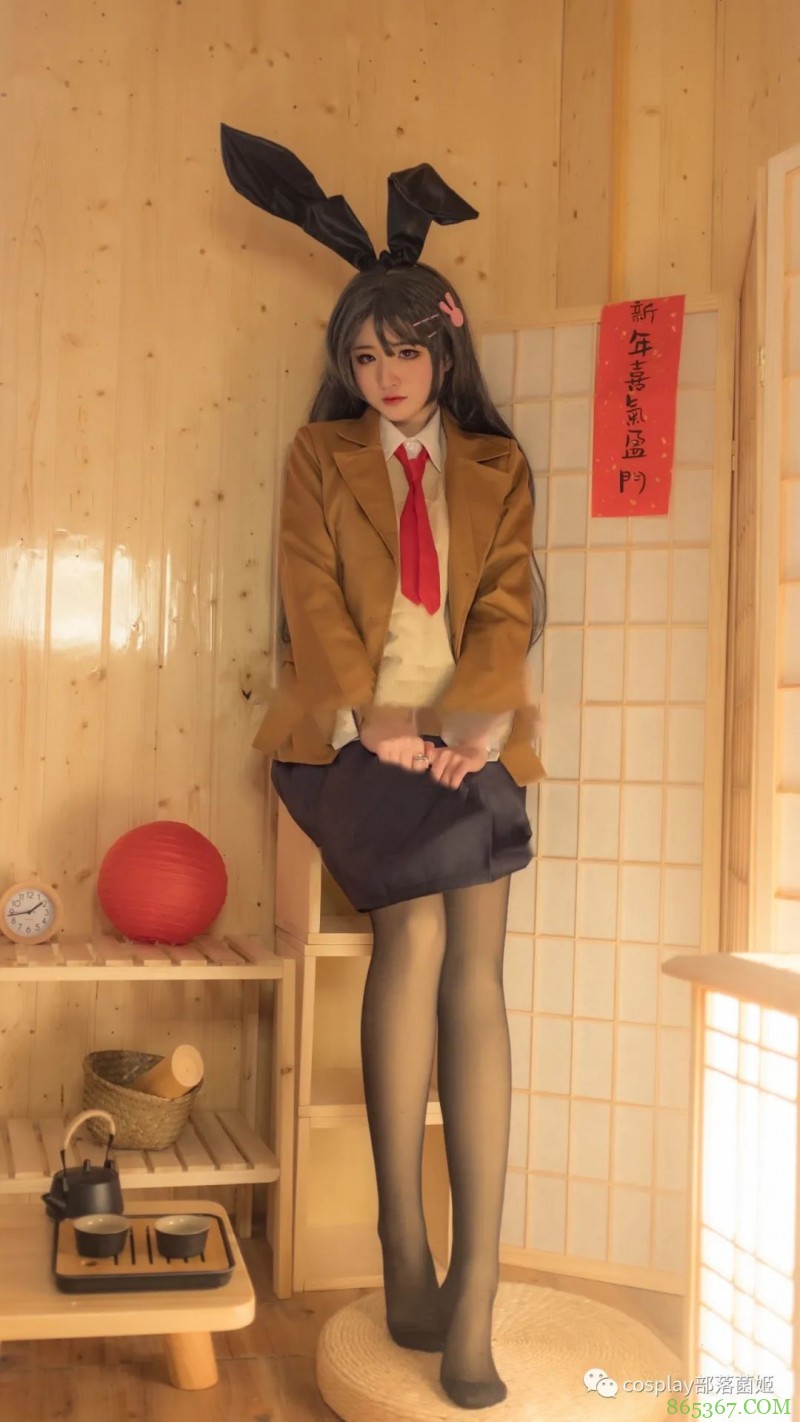 cos：兔女郎学姐樱岛麻衣私房cos正片@森火因璃子