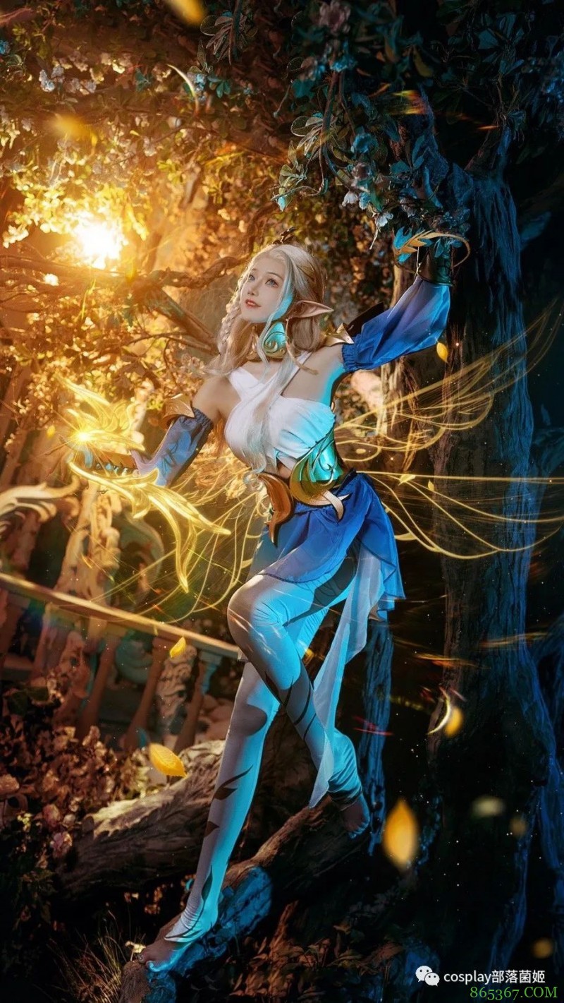 cos:王者荣耀腿子精灵艾琳cos正片@露兒大魔王,抱回家