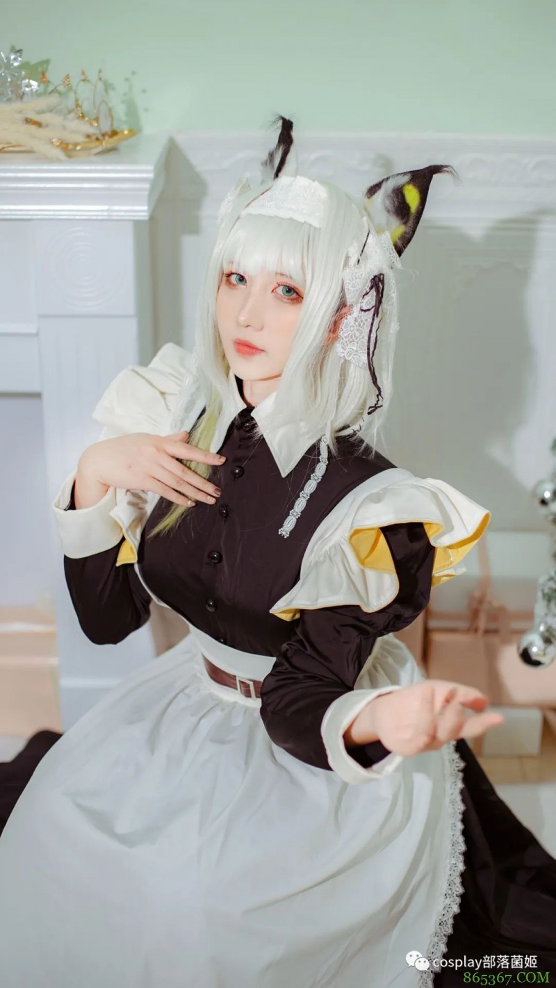 cos：明日方舟女仆凯尔希cos正片@九曲