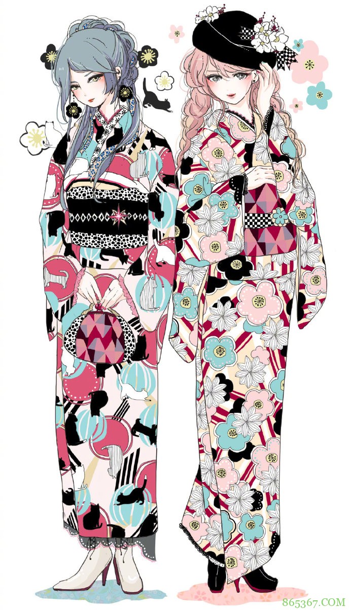 同人推荐:和服版的美少女战士好美啊,造型太华丽了