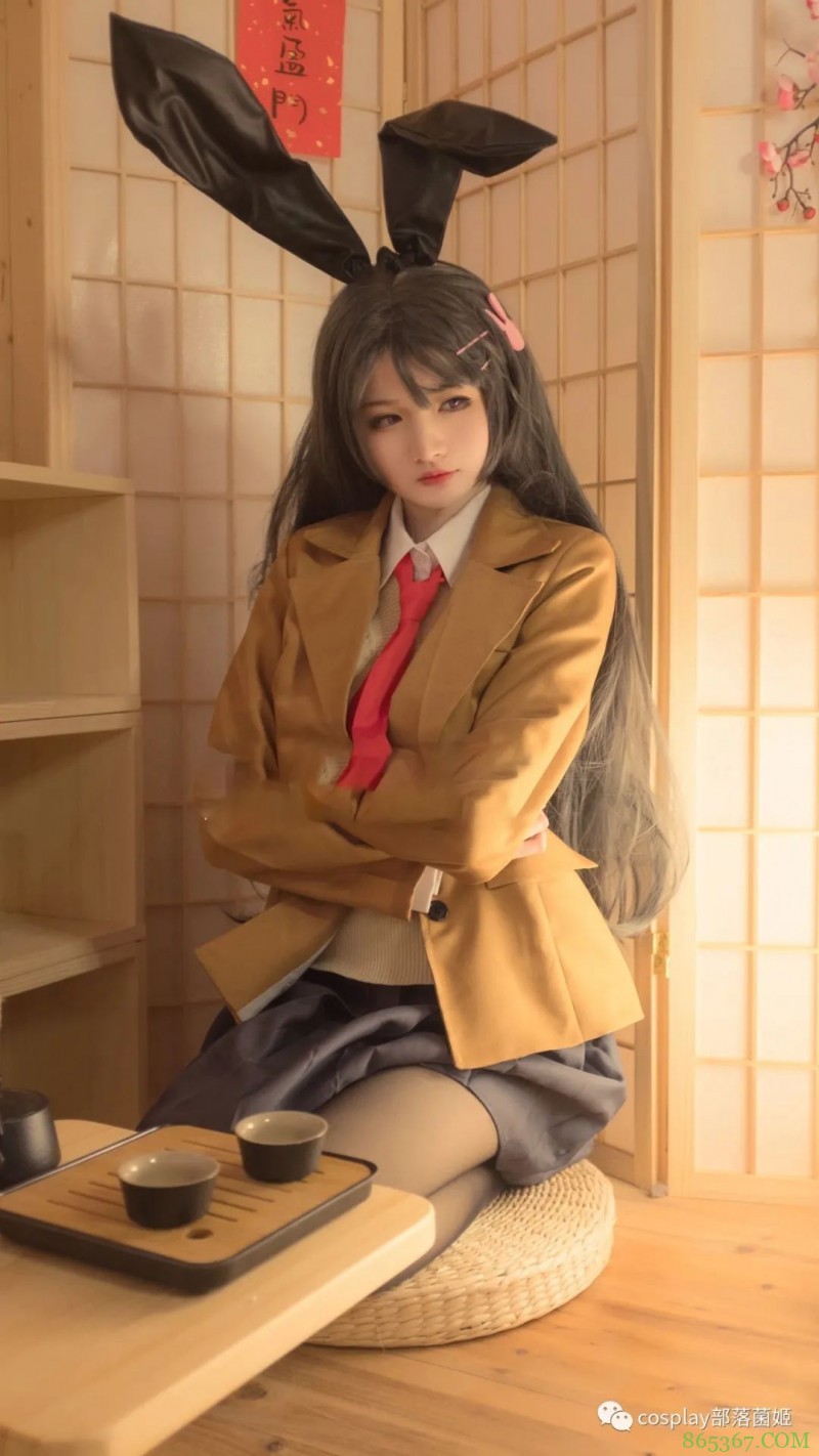 cos：兔女郎学姐樱岛麻衣私房cos正片@森火因璃子