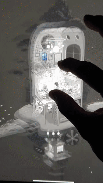 艺术家Vaskange绘製《一张可以无限放大的图》一个世界里还包含着另一个世界