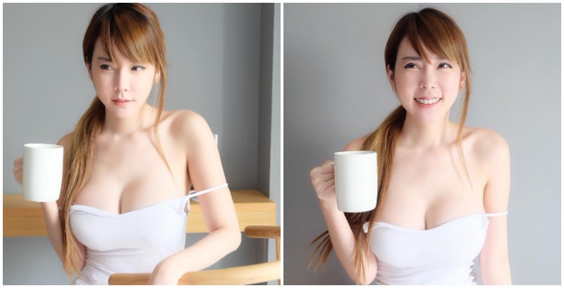 要不要喝奶茶？「巨乳正妹」請你喝最香濃的泰式奶茶，火爆畫面讓人食指大動！