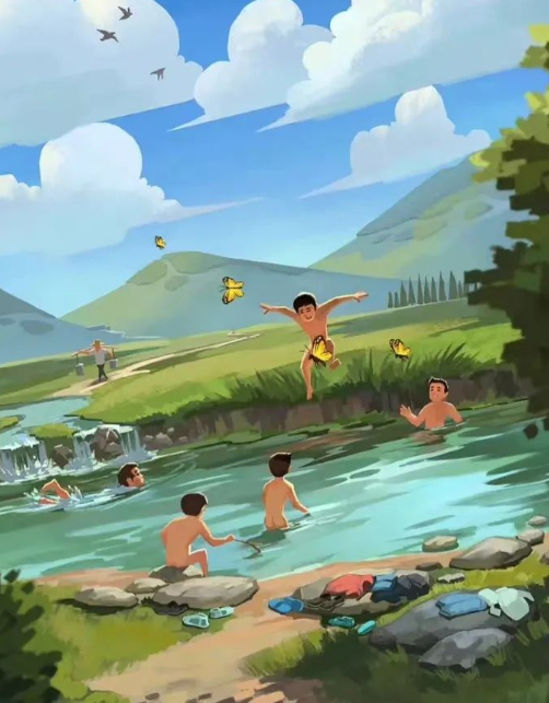 乍蓝的图片 乍蓝