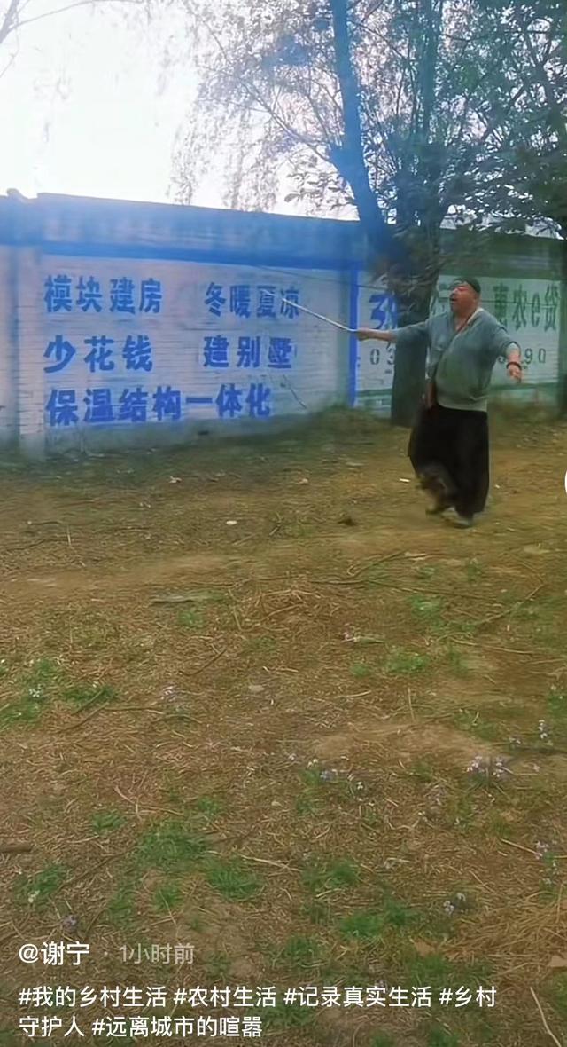 50岁戏骨谢宁近1年无戏拍,回河北农村放羊种菜,胡须花白精神足