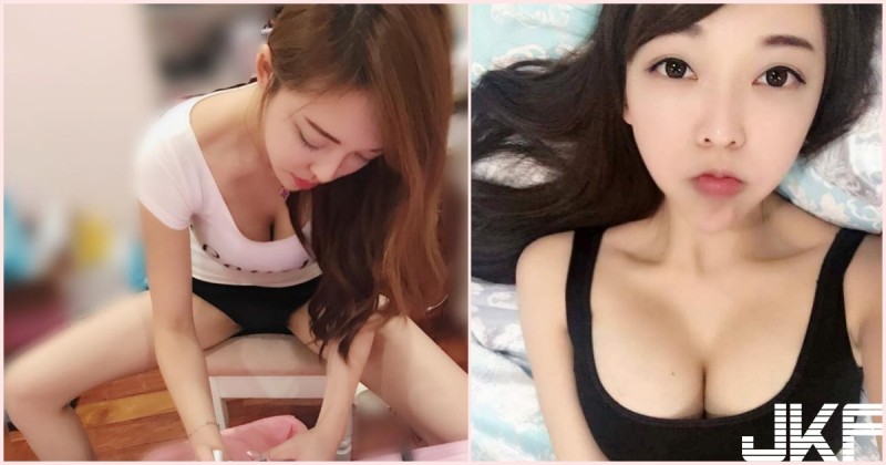 好害羞！台灣「爆乳詠詠」邪惡視角太兇猛！超白嫩肉體讓人受不了…