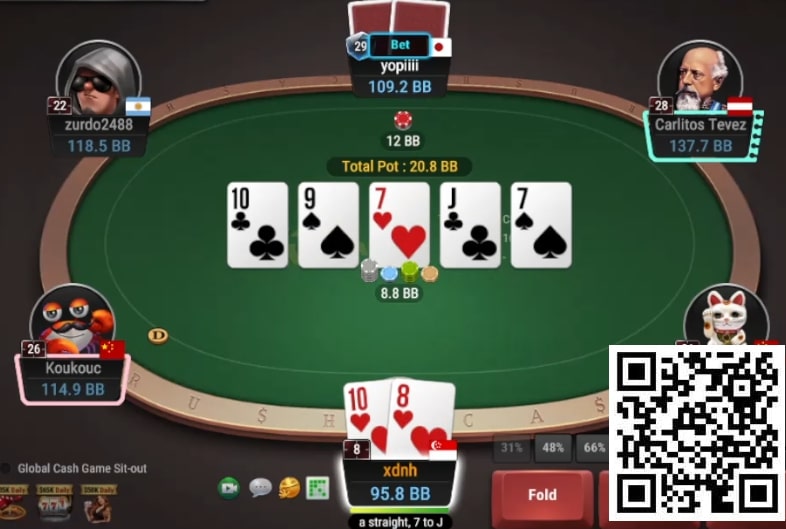 【EV扑克】牌局分析:中大牌时也要考虑保护弱范围