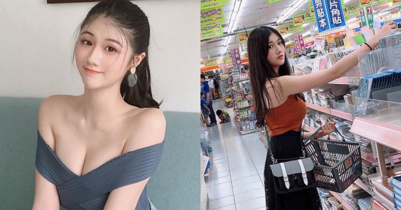 文具店遇到「氣質長髮妹」大採購，原來是補習班櫃檯秘書「魏凱芃」，擁有16萬高人氣！