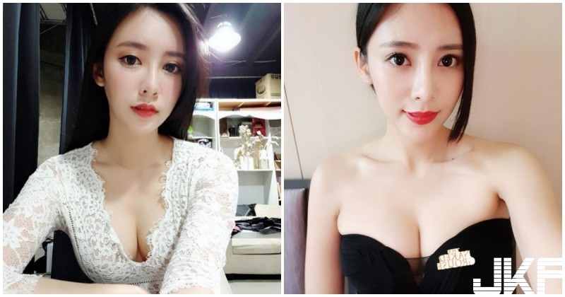 甜美正妹「爆乳畫面」好犯規！「白嫩酥胸」臉蛋也超讚的！