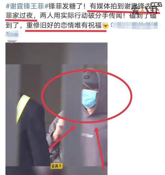 谢霆锋被拍到去王菲家过夜,力破两人分手传闻