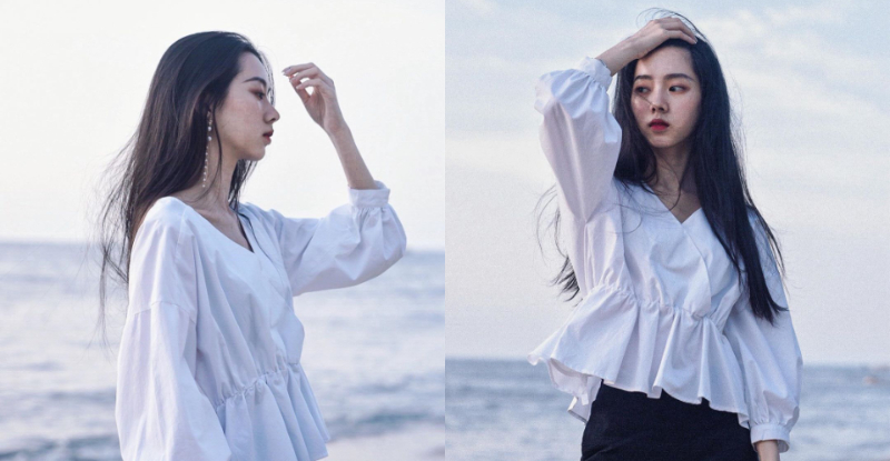 個性骨感正妹「Angel」冷豔氣質連側臉也超殺，銷魂姿態與神情一秒就到位！