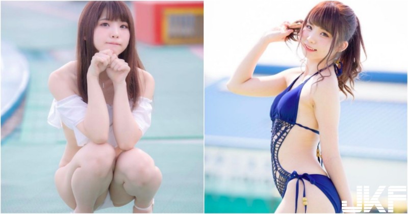 萌萌妹系「白嫩正妹」！超短上衣＋短褲蹲地上太犯規！雪白肌膚全都看見啦！