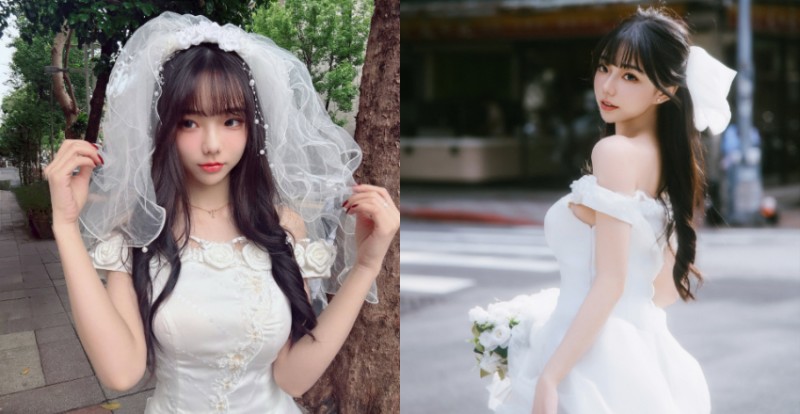 要嫁了？人氣女郎啾啾曝光婚紗照　成為眾人夢想中的新娘