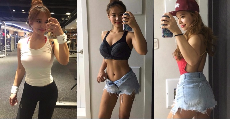 運動正妹「馬甲線」緊實明顯，短褲福利照片太犯規！讓人探找「神秘三角洲」