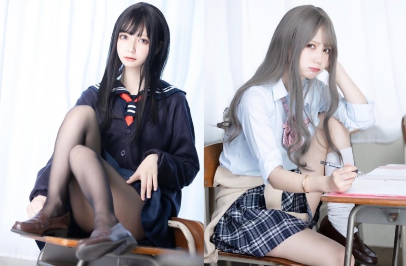 長髮氣質Coser「ごつはちゃん」肉感蜜大腿呈黃金比例　制服造型更是甜美到一個犯規