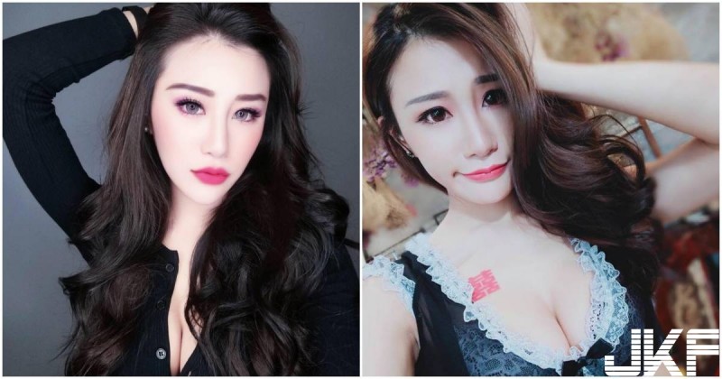 美豔辣妹「招牌眼神」好魅惑，拍照時「放送深溝」讓人受不了…