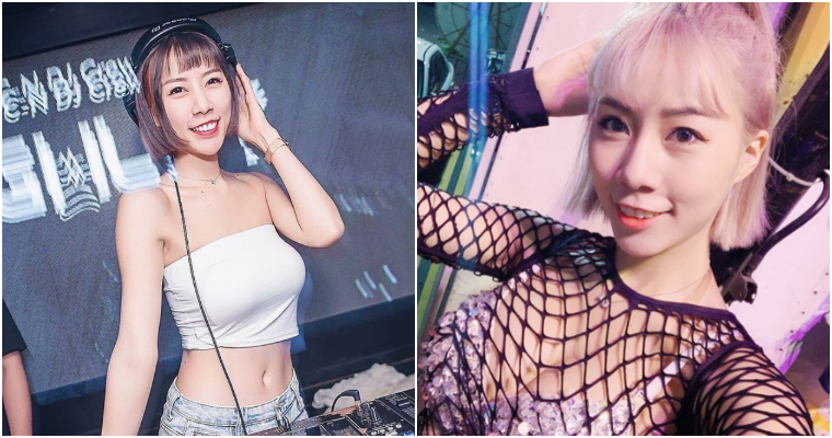 在家也可以很嗨！「南臺灣小辣椒」DJ 心恩居家刷碟　低胸背心、真理褲超引人犯罪！