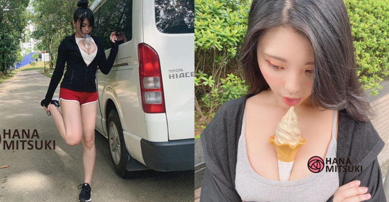 隱乳正妹「苡琍 Hana」使出最強才藝　巨乳平台什麼都能放上去