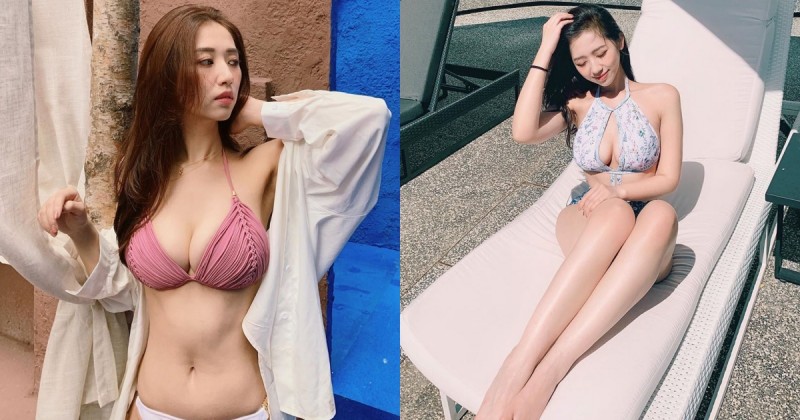 滑雪場爆乳妹「何蓁」夏天身材更OP！超兇比基尼讓肉肉無所遁形！