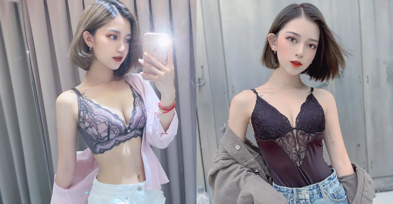 短髮正妹「Meredith Hsu」骨感嫩體還挺「渾圓雙峰」，魅力電眼直接掃蕩男粉心！