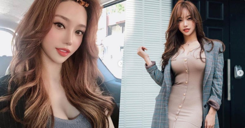 麻豆「쏘블리️️️️」拍照動作超到位，緊身洋裝讓「胸前兩顆好明顯」！