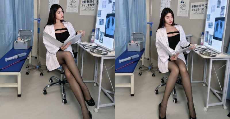 哪有醫師這麼辣？美腿女醫黑絲看診穿搭讓病患血壓都不穩了