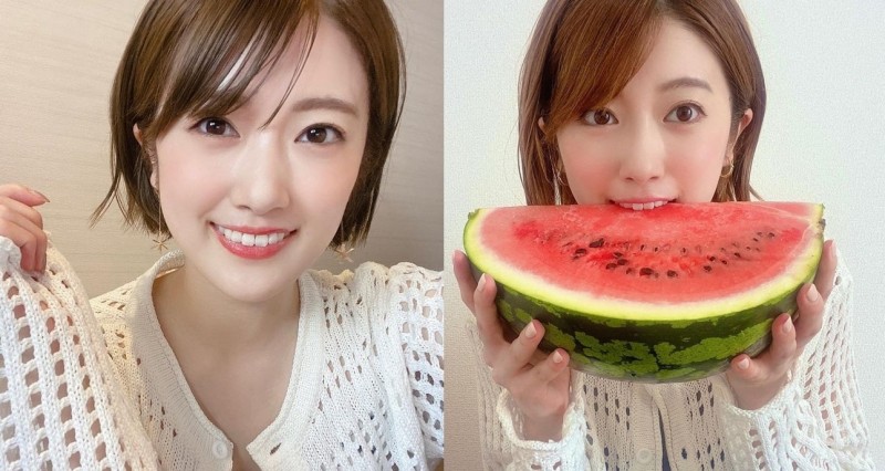 短髮萌妹子「樋口日奈」夏日大口吃西瓜　讓人看了瞬間清涼起來～