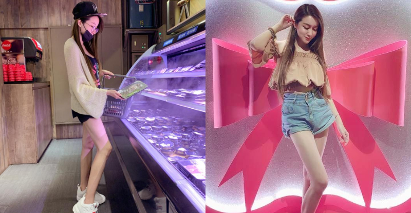 有吃又有得看！火鍋超市驚見正妹「Dana」露長腿　熱褲辣度逼死人