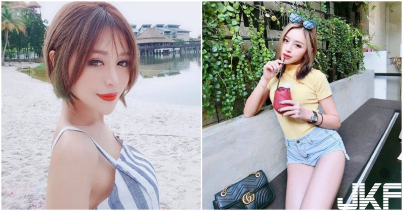 養眼騷妹「眼神好會放電」，露出「白嫩長腿」立刻迷暈路人！