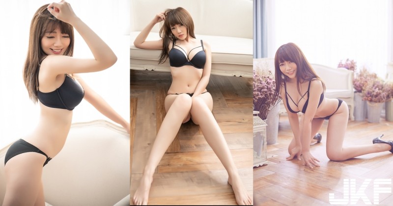 深黑誘惑！萬人追蹤模特兒”史上最大尺度解放”　飽滿E杯與白皙長腿的完美結合