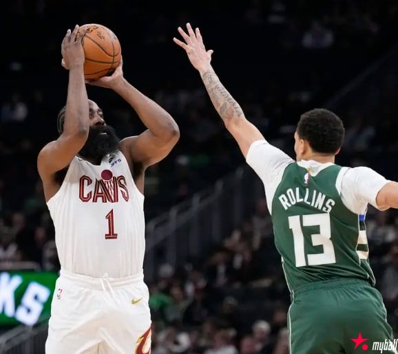 迈博体育 哈登27+5+6莫布里27+15 骑士险胜雄鹿