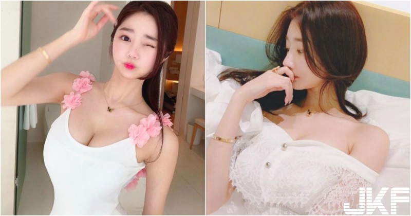超氣質！南韓「香豔美乳妹」顏值太極品啦… 白皙的「銷魂視角」讓人受不了！